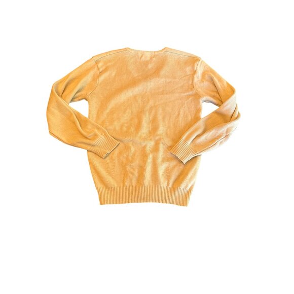 Lady LaMode Beige V-Neck Sweater Owl Embroidery "Nobodys Perfect" L Vintage 70s - Picture 5 of 5